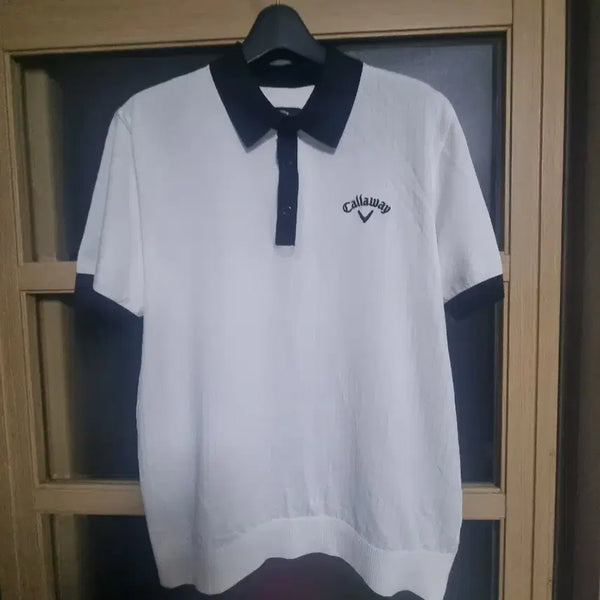 [BUNJANG] Callaway Short Sleeve Polo Shirt White Size 100 / 캘러웨이 반팔 카라티 화이트 100
