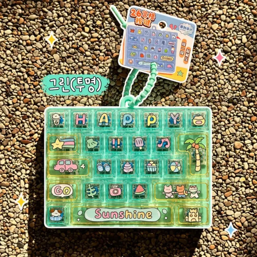 [BUNJANG] Large 26-Keycap Keychain / 26구 대왕키캡 키링