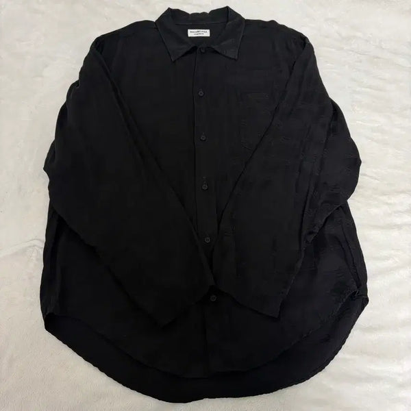 [BUNJANG] Balenciaga BB Silk Pajama Shirt / 발렌시아가 BB 파자마 실크셔츠 34