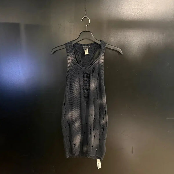 [BUNJANG] Diesel Distressed Knit Vest / 디젤 디스트레스드 니트 베스트