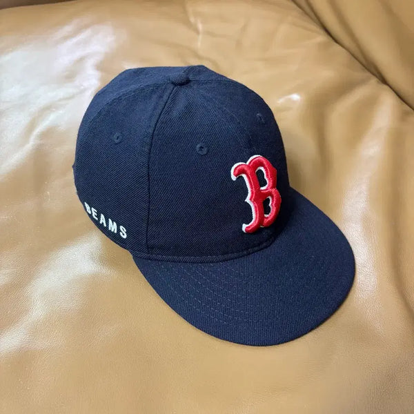 [BUNJANG] BEAMS x New Era 9Fifty 6-Panel Boston Navy Cap / BEAMS 빔즈 빔스 뉴에라 9Fifty 6패널 볼캡 모자 보스턴 네이비