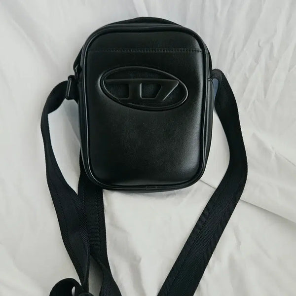 [BUNJANG] Diesel Holi-D Logo Crossbody Bag Black / 디젤 홀리 디 (Holi-D) 로고 크로스백 블랙