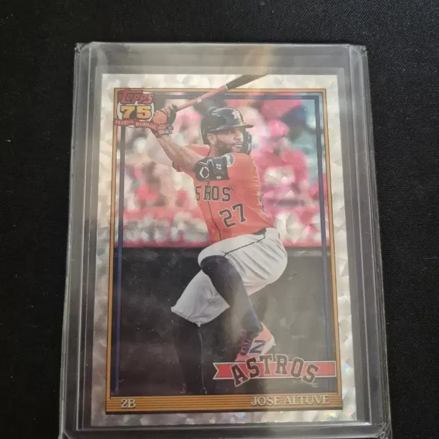 [BUNJANG] MLB Houston Astros Jose Altuve Crackle Foil Insert / [MLB] 휴스턴 애스트로스 호세 알투베 크래클 포일 인서트