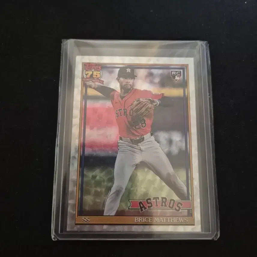 [BUNJANG] MLB Houston Astros Jose Altuve Cracle Foil Insert / [MLB] 휴스턴 애스트로스 호세 알투베 크래클 포일 인서트