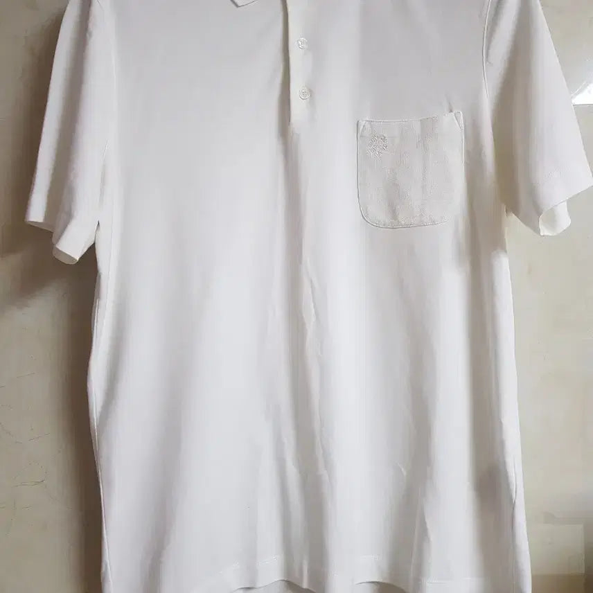 [BUNJANG] Louis Vuitton Pocket Logo Short Sleeve Polo Shirt / 루이비통 포켓 로고 반팔 카라티