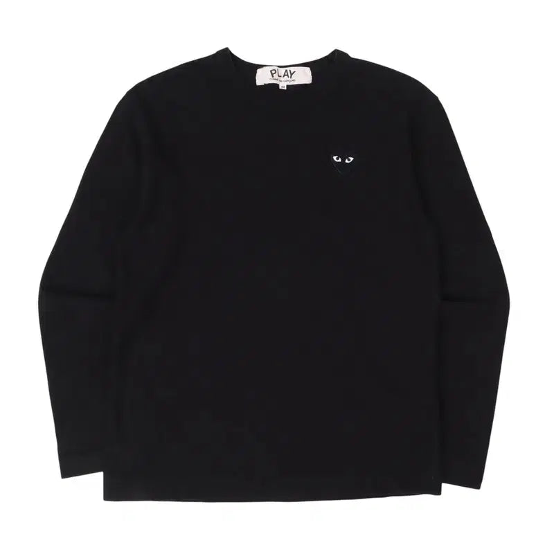 [BUNJANG] Comme des Garçons Black Heart Patch Long Sleeve T-shirt / 꼼데가르송 블랙 하트와펜 롱슬리브 티셔츠