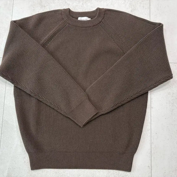 [BUNJANG] Steady Everywear Raglan Cotton Fisherman Knit Size 2 / 스테디에브리웨어 래글런 코튼 피셔맨 니트 2사이즈