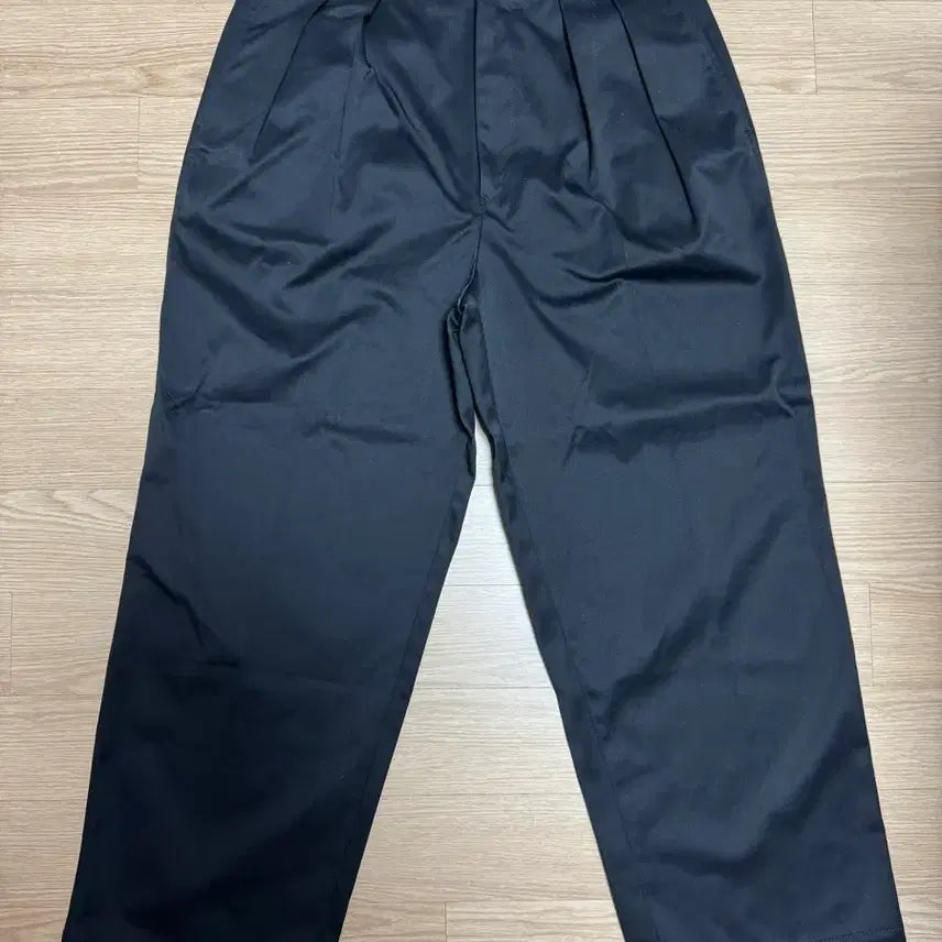 [BUNJANG] nanamica Double Pleats Chino Pants Black / 나나미카 더블 플리츠 치노 블랙 2 사이즈