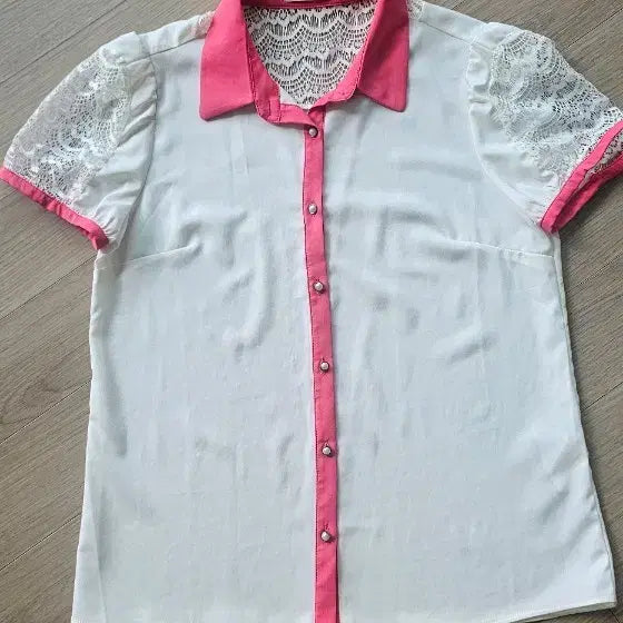 [BUNJANG] Women's Short Sleeve Blouse Size 66 / 여성 반팔 블라우스 66