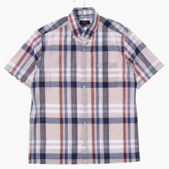 [BUNJANG] DAKS Cotton Basic Short-Sleeve Shirt / DAKS 닥스 코튼 베이직 반팔 셔츠 남자 95~100 사이즈