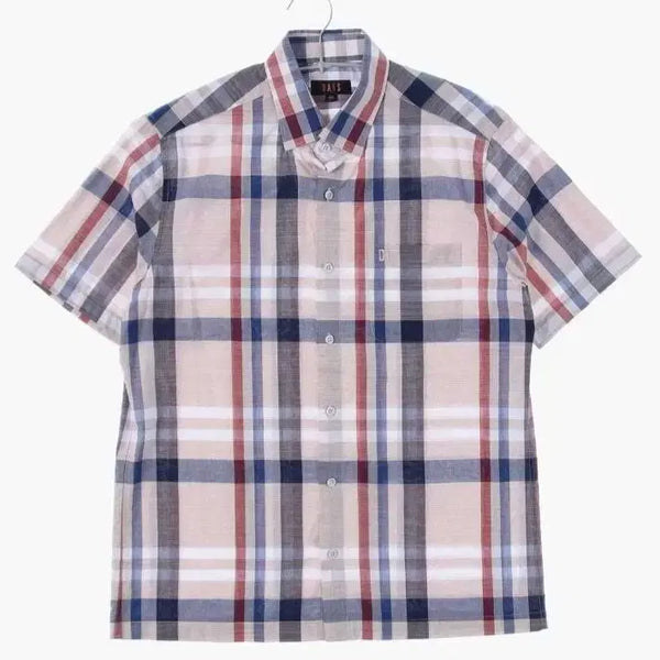 [BUNJANG] DAKS Cotton Basic Short-Sleeve Shirt / DAKS 닥스 코튼 베이직 반팔 셔츠 남자 95~100 사이즈