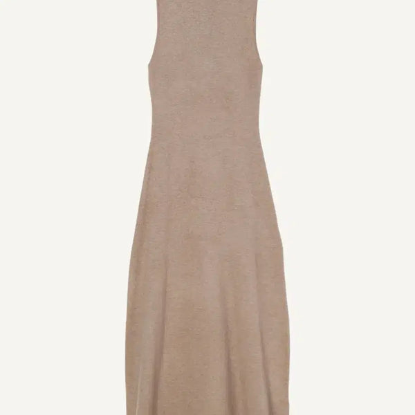 [BUNJANG] Zara Knit Sleeveless Long Dress Beige / 자라)) 니트 베이지 나시 민소매 롱 원피스