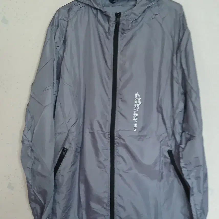 [BUNJANG] Men's Windbreaker Jumper - Dark Grey / 남성바람막이 점퍼 진그레이(100-105)