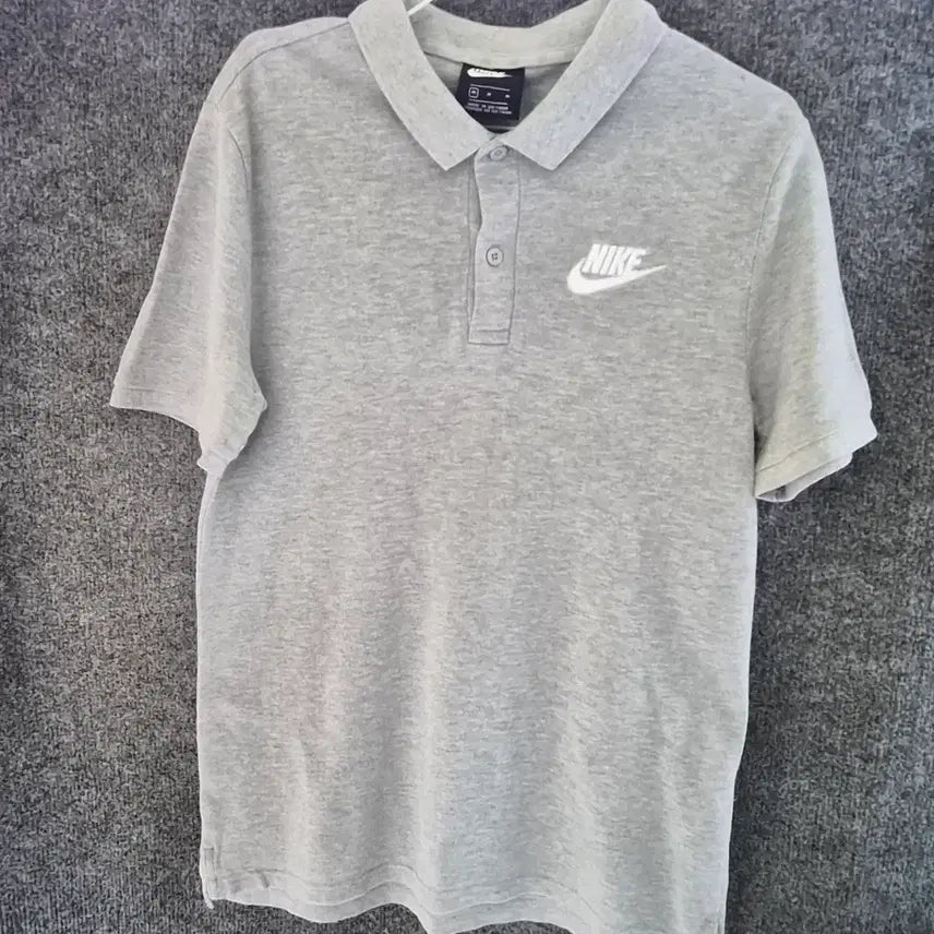 [BUNJANG] Nike Gray Short-Sleeve Polo T-Shirt (Unisex, Size M) / 나이키 회색 반팔 카라티 남여공용 M사이즈