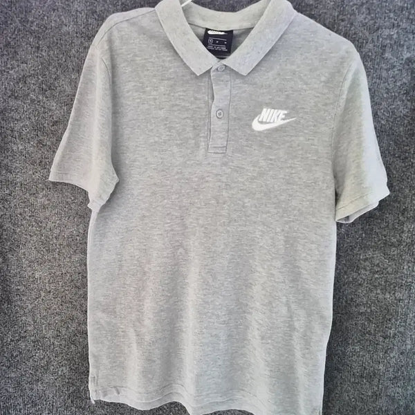 [BUNJANG] Nike Gray Short-Sleeve Polo T-Shirt (Unisex, Size M) / 나이키 회색 반팔 카라티 남여공용 M사이즈