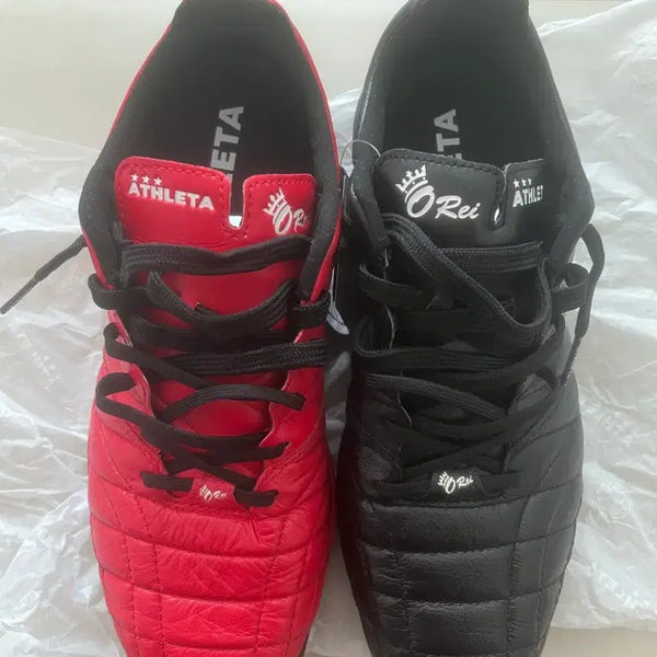 [BUNJANG] Asleta A005 Tricks Black/Red Soccer Cleats / 아슬레타 A005 트릭스 검빨 245 판매