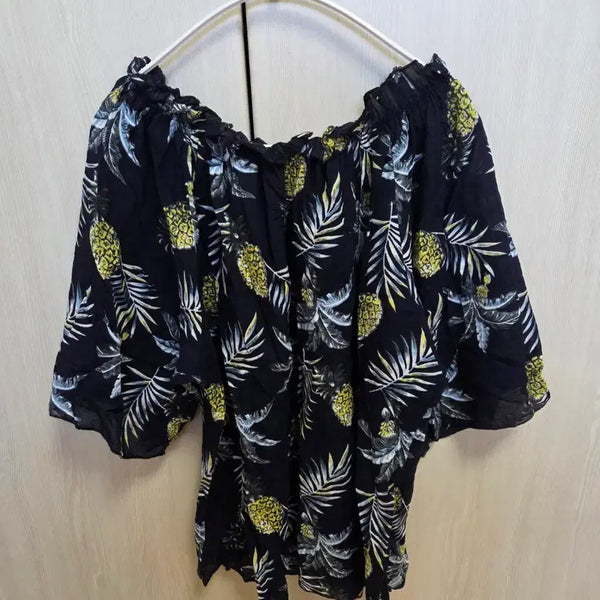 [BUNJANG] Aloha Open Shoulder Tee / 새상품 알로하 오픈숄더 티