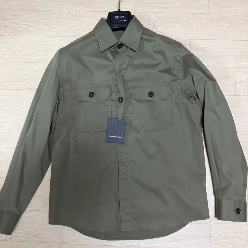 [BUNJANG] Zegna Overshirt Khaki S (48) / 제냐 오버셔츠 카키 S (48)