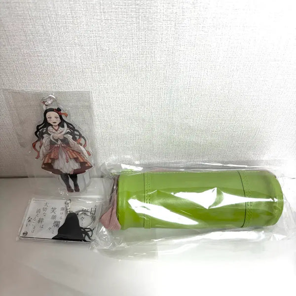 [BUNJANG] Demon Slayer Nezuko Bamboo Pen Pouch Charm Keychain / 귀멸의 칼날 네즈코 점프샵 대나무 펜 파우치 뱀의 해 아크릴 챰 키링