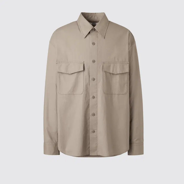 [BUNJANG] Uniqlo U Oversized Work Shirt Brown XXL / [XXL] 유니클로 U 워크 오버사이즈 셔츠 브라운