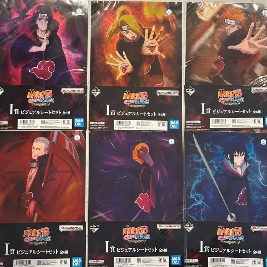 [BUNJANG] Naruto Ichiban Kuji Kazekage Retrieval Arc Prize I Visual Sheet Poster Set (6 Types) / 나루토 이치방쿠지 카제카게 탈환편 I상 비주얼 시트 포스터 6종 전종