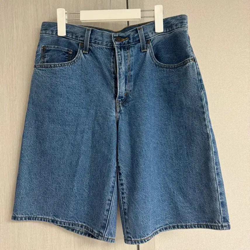 [BUNJANG] Levi's Baggy Dad Bermuda Shorts Mid Blue 27 / 리바이스 배기대드 버뮤다 쇼츠 반바지 중청 27 새상품