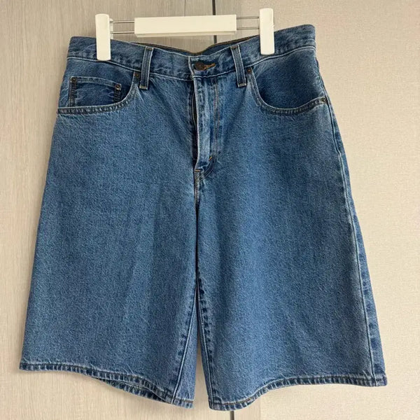 [BUNJANG] Levi's Baggy Dad Bermuda Shorts Mid Blue 27 / 리바이스 배기대드 버뮤다 쇼츠 반바지 중청 27 새상품