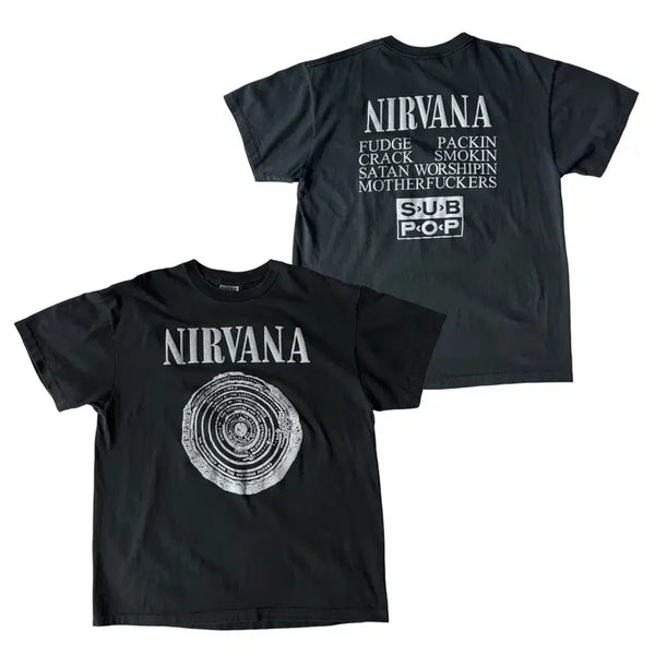 [BUNJANG] Nirvana Vestibule Early Reprint T-Shirt / 너바나 NIRVANA 초기 베스티뷸 빈티지 티셔츠
