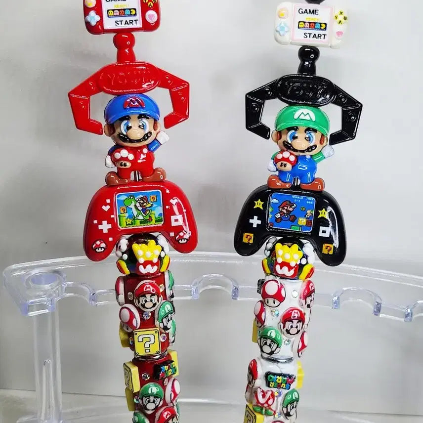 [BUNJANG] Super Mario Series Handmade Ballpoint Pen Decoration / 슈퍼마리오 시리즈 수제볼펜 볼꾸