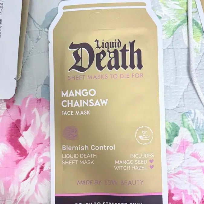 [BUNJANG] Liquid Death Mango Chainsaw Pack / 리퀴드 데스 - 망고 체인소 (Mango Chainsaw)팩
