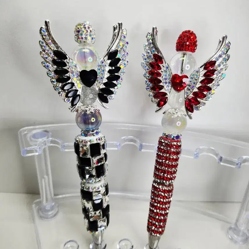 [BUNJANG] Angel Wing Series Handmade Ballpoint Pen Decoration / 엔젤윙 시리즈 수제 볼펜 볼꾸