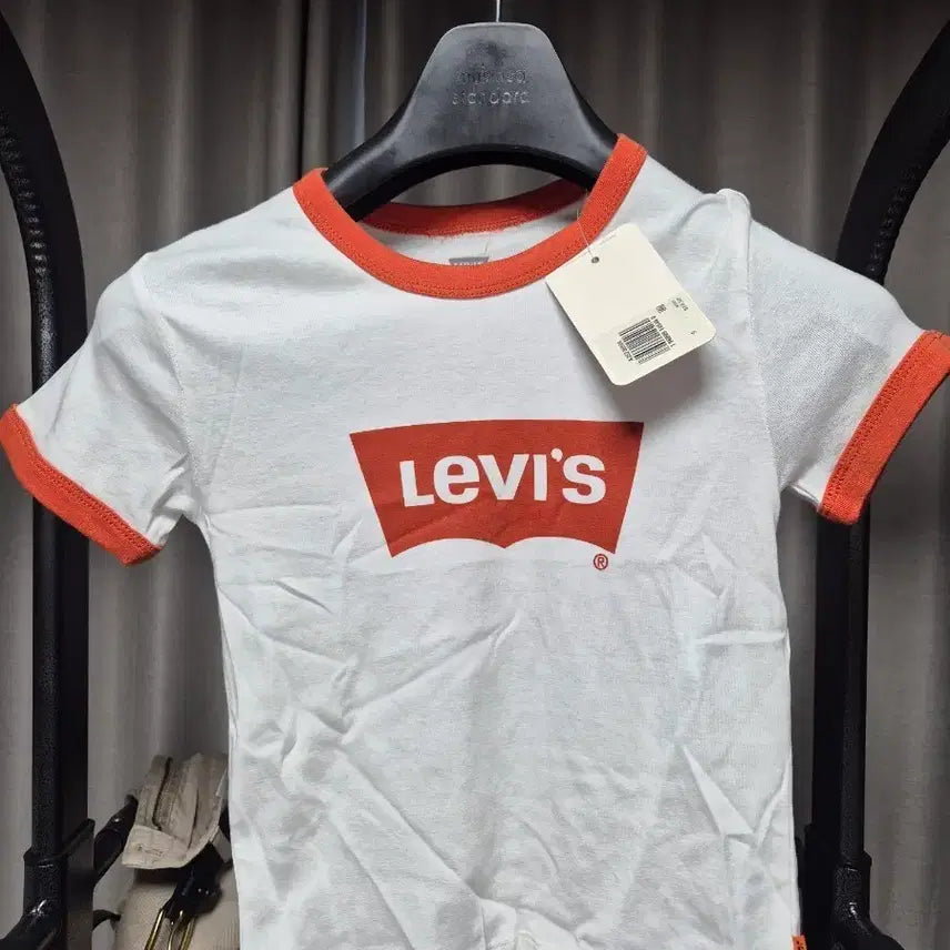 [BUNJANG] Levi's Ringer Tee Women Orange M / (M) 리바이스 링거티 우먼 오렌지