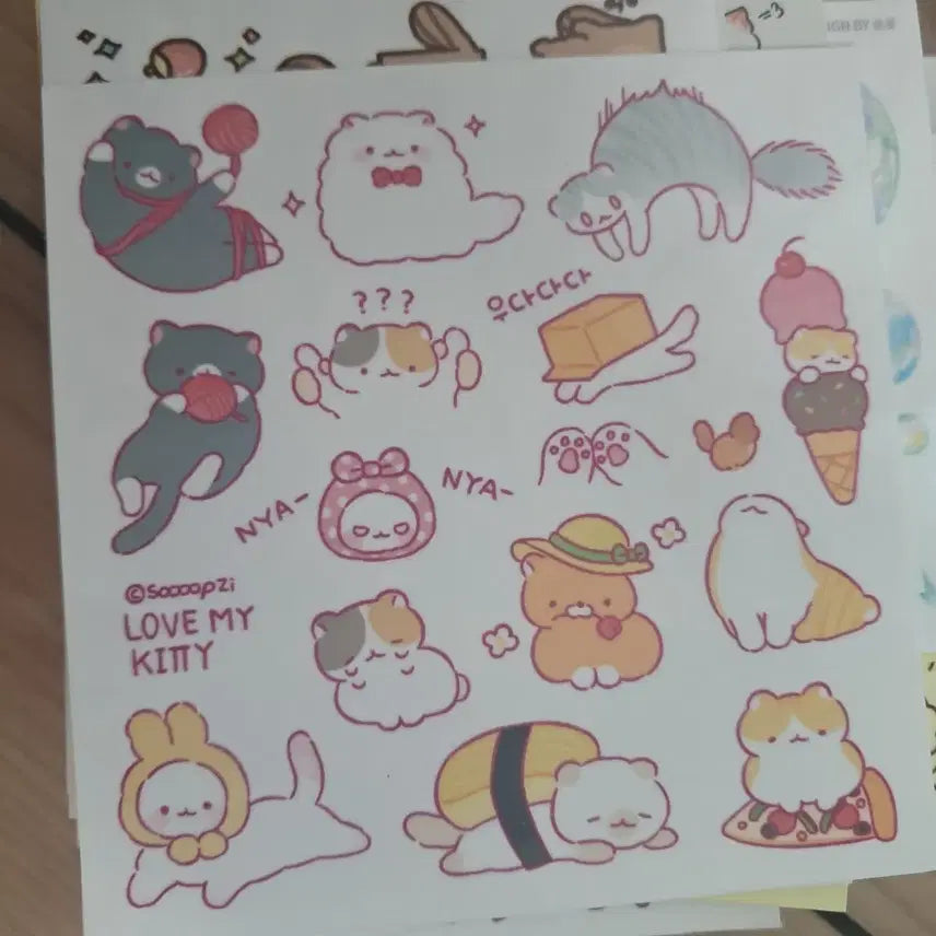 [BUNJANG] Planner Stickers Bundle Set / 다꾸용 인스 인쇄스티커 일괄 판매
