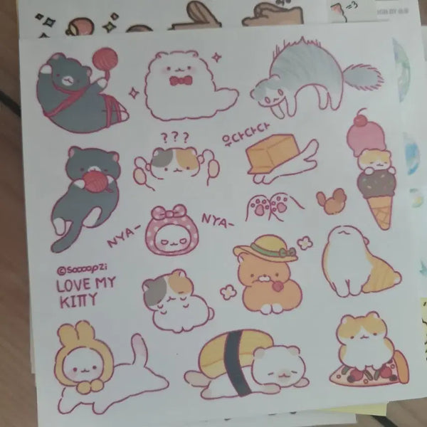 [BUNJANG] Planner Stickers Bundle Set / 다꾸용 인스 인쇄스티커 일괄 판매