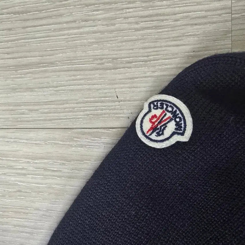[BUNJANG] Moncler Navy Knit Padded Hoodie L / (신세계정품)몽클레어 니트 패딩후드