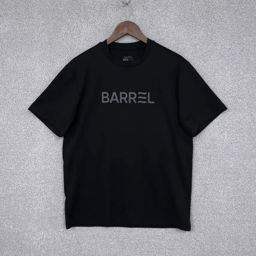 [BUNJANG] Barrel 24SS Men's Cool-Span Round Neck T-Shirt Black 100 / 배럴 24SS 남성 냉감 쿨스판 기능성 라운드 반팔 티셔츠 100