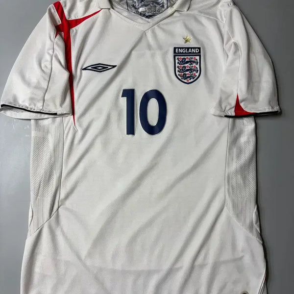 [BUNJANG] England 2005-2007 Home Michael Owen #10 Short Sleeve Jersey (Size M) / 05-07 잉글랜드 홈 반팔 오웬