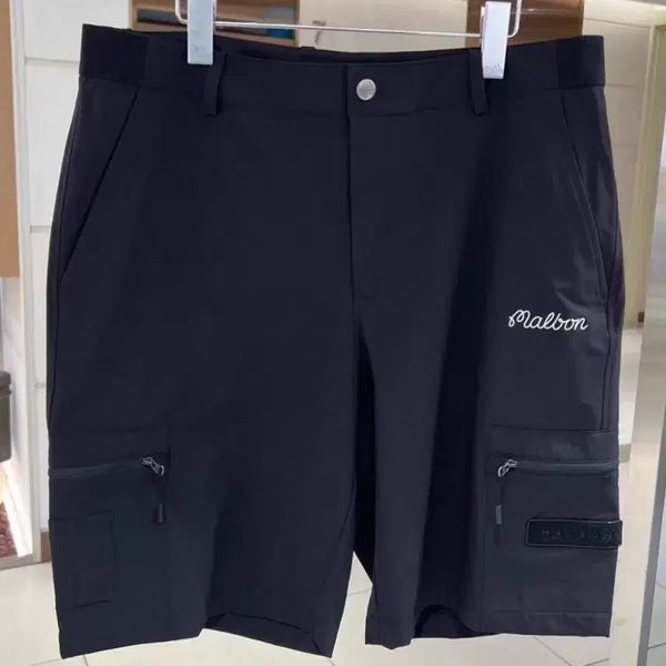 [BUNJANG] Malbon Golf Shorts Black / 말본 골프 반바지 블랙
