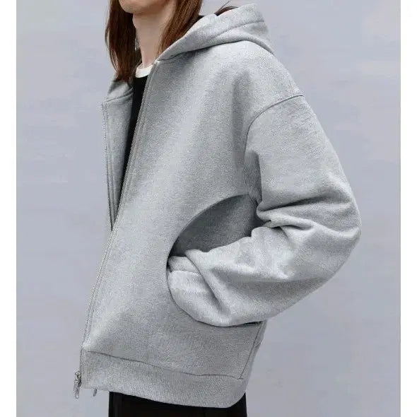 [BUNJANG] AUBOUR Round Pocket Hooded Zip-Up / (정가 10.9) AUBOUR 아우브아워 라운드 포켓 후드집업 무신사