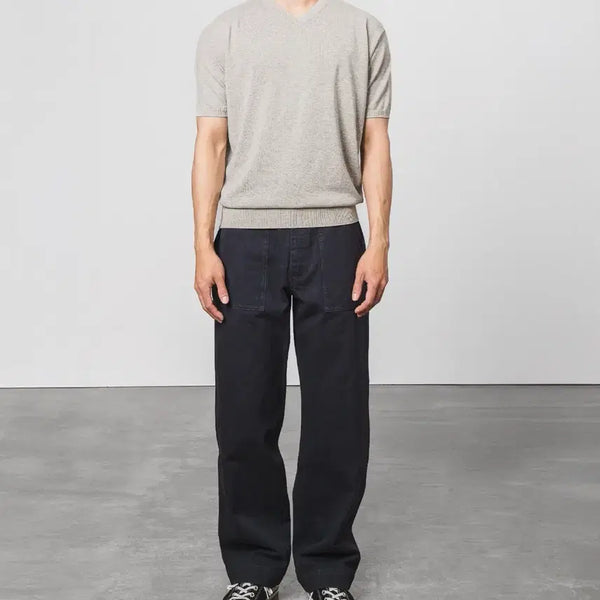 [BUNJANG] SEW Steady Everywear Cotton V-Neck Short Sleeve Knit (Size 1) / sew 스테디에브리웨우 코튼 브이넥 반팔 니트 팝니다 1사이즈