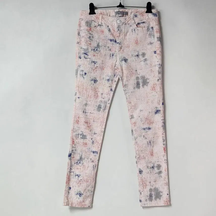 [BUNJANG] Arnoldbarcini Women's Slim Straight Art Pattern Pants / 아놀드바시니 여성 아트패턴 슬림 스트레이트 팬츠 29~30