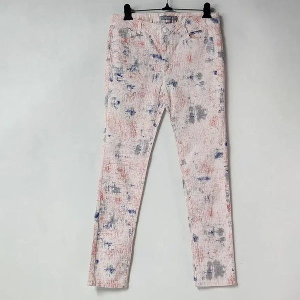 [BUNJANG] Arnoldbarcini Women's Slim Straight Art Pattern Pants / 아놀드바시니 여성 아트패턴 슬림 스트레이트 팬츠 29~30