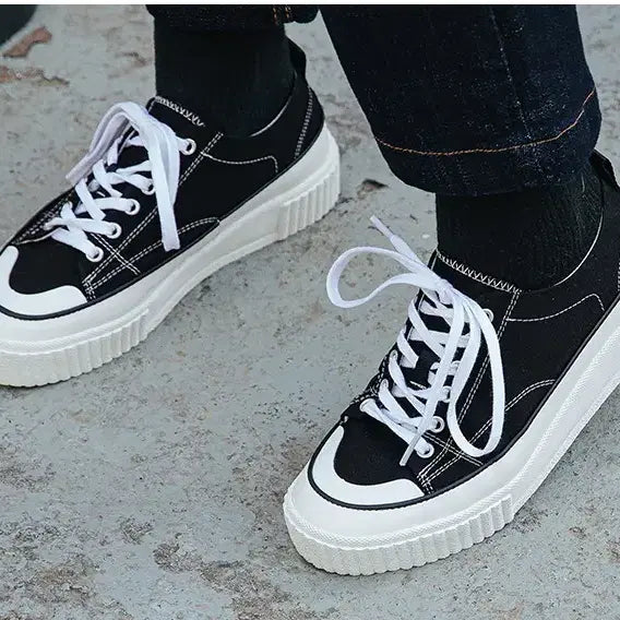 [BUNJANG] Sixfit Canvas Height-Increasing Sneakers (265) / 식스핏 여름 캔버스화265 키높이 운동화 스니커즈 신발 새상품