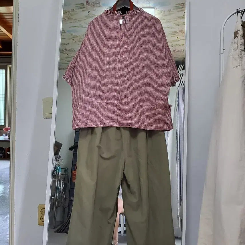 [BUNJANG] SJ T-shirt & TARA's Linen Pants Set / sj반팔티+TARA'S린넨바지