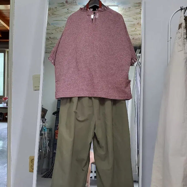 [BUNJANG] SJ T-shirt & TARA's Linen Pants Set / sj반팔티+TARA'S린넨바지