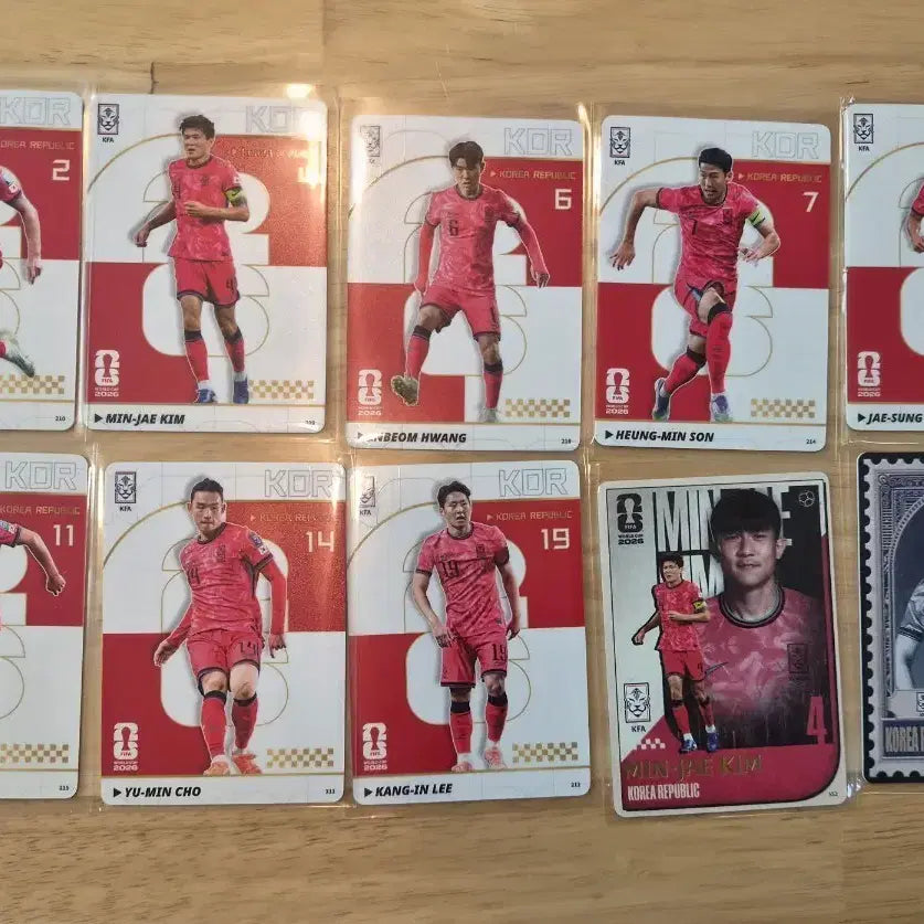 [BUNJANG] Panini Kayou FIFA World Cup 2026 Player Cards Set / 한국 축구 국가대표 선수 카드 판매합니다