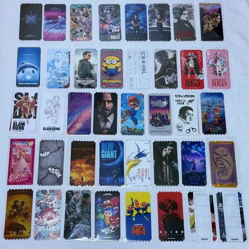 [BUNJANG] Bundle Set of 64 Anime Original Tickets (Theatrical Memorabilia) / 64장 일괄) 메가박스 오리지널티켓 오티 슬램덩크 스즈메 룩백 주술 애니