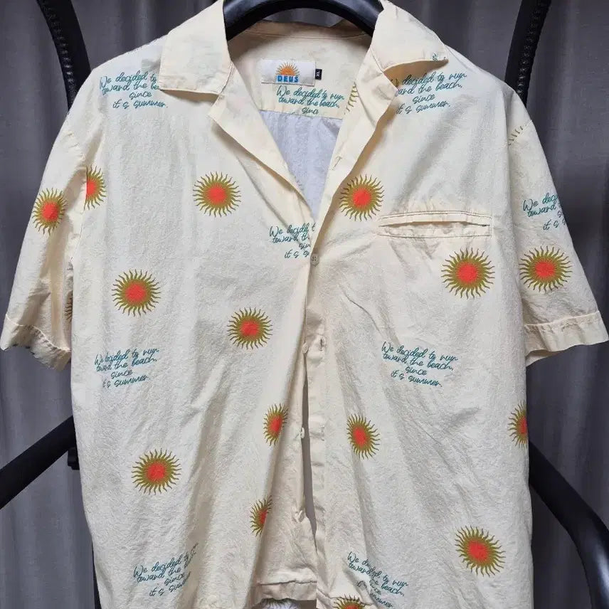 [BUNJANG] Deus Printing Short Sleeve Shirt XL / (XL) 데우스 프린팅 반파셔츠