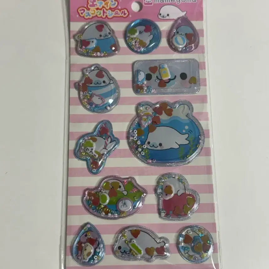 [BUNJANG] San-X Mamegoma Shaker Sticker / 산엑스 마메고마 씰 스티커 샤카샤카 스티커 쉐이커