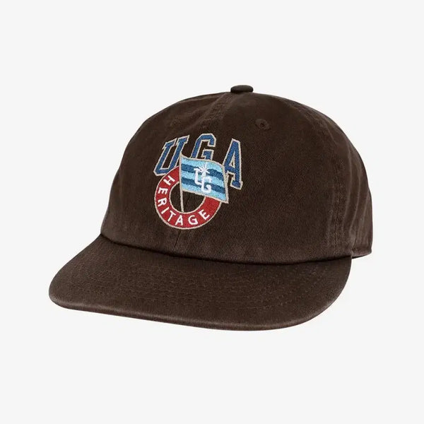 [BUNJANG] Universet Garment UG Flag Logo Washed Cap_Brown / 유니버스 가먼트 UG 플래그 로고 워싱 캡_Brown